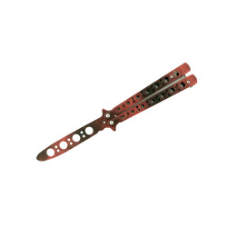 Тренировъчен сгъваем нож пеперуда,с пружинен механизъм подходящ за правене на трикове - М12