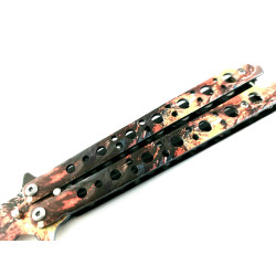 Тренировъчен сгъваем нож пеперуда,с пружинен механизъм подходящ за правене на трикове - М17