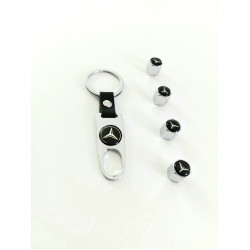 Ключодържател с 4 бр капачки за винтилите- вентили Мерцедес