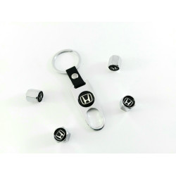 Ключодържател за  Хонда с 4 броя капачки за вентилите,сребрист цвят Ключодържател за  Хонда с 4 броя капачки за вентилите,сребрист цвят