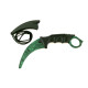Green SKIN - Кarambit - карамбит - нож за тренировка - начинаещи - незаточен