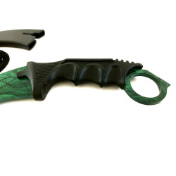 Green SKIN - Кarambit - карамбит - нож за тренировка - начинаещи - незаточен