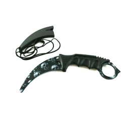 Skull Zombie SKIN - Кarambit - карамбит - нож за тренировка - начинаещи - незаточен
