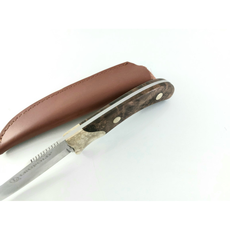 LEUPOLD ловен нож с фиксирано острие Елегантна дръжка от  кленово дърво