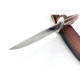Ловен нож масивен с кожена кания Bowie knife