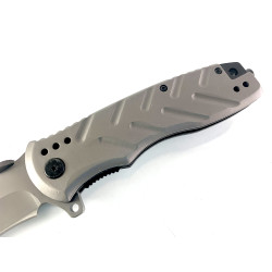 Сгъваем автоматичен масивен метален нож с иноксово покритие Buck B39