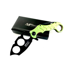 MTECH USA BALLISTIC MT-A863 - фосфорно зелен сгъваем автоматичен нож бокс