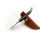 Ръчно направен ловен нож,модел HTG - фултанг с кожена кания