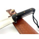 Мачете нож голям фултанг с кожена кания - Knives KSA 2020