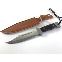 Ловен нож масивен с кожен калъф фултанг - Tool 