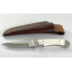 Класически  ловен нож от висококачествена неръждаема стомана D2,еленов рог чирени Пума Knife