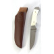 Класически  ловен нож от висококачествена неръждаема стомана D2,еленов рог чирени Пума Knife