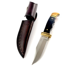 Ловен нож масивен Black wood фултанг DC53 steel Bowie - Knives