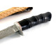 BIGCAT ROAR Ръчно изработен ловен нож за оцеляване от дамаска стомана с кожена кания