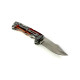 Ретро джобен сгъваем нож Руски  с гравирано острие Охотник А3157