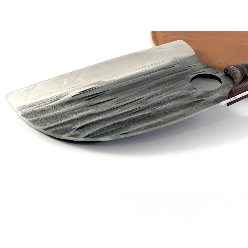Кухненски  масивен нож фултанг тип сатър за нарязване на месо риба зеленчуци