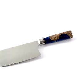 Професионален кухненски сатър DAMASK - J006 полирана дръжка от дърво и смола