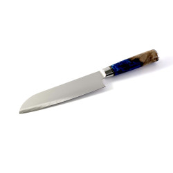 Професионален кухненски нож Santoku DAMASK - J005 полирана дръжка от дърво и смола Професионален кухненски нож Santoku DAMASK - J005 полирана дръжка от дърво и смола