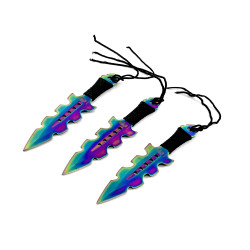 Кунай ками шурикени BF22 модел добре балансирани Rainbow