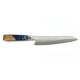Професионален нож Сантоку от дамаска японска стомана DAMASK - J001 полирана дръжка от дърво и смола