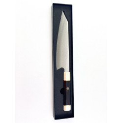Професионален кухненски нож Santoku DAMASK - W006 полирана дръжка от дърво и смола Професионален кухненски нож Santoku DAMASK - W006 полирана дръжка от дърво и смола