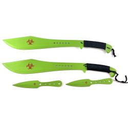 Мачете масивно голямо Zombie Apocalypse killer Green Мачете масивно голямо Zombie Apocalypse killer Green