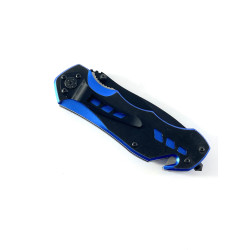 Полуавтоматичен метален тактически нож с резец и шип - Police 1