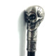 Елегантен бастун с метална дръжка форма на Череп и вграден кинжал 40 см