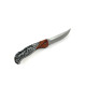 Сгъваем джобен нож с инкрустирани вълци на дръжката FB826