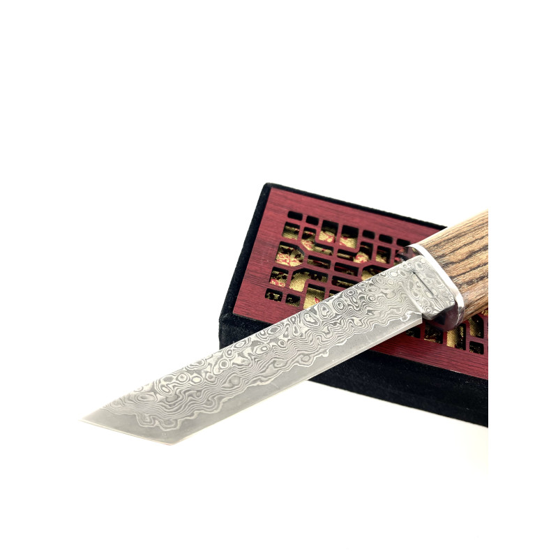 Бутиков колекционерски ловен нож от дамаска стомана Model ZN100