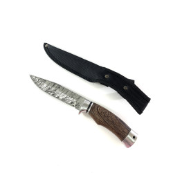 Ловен нож с шарка имитираща дамаска стомана модел FB1507