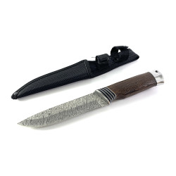 Ловен нож с шарка имитираща дамаска стомана модел FB1510