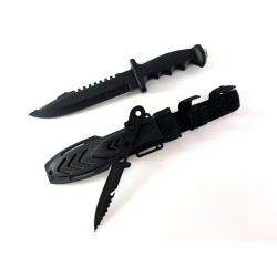 Многофункционален ловен нож с трион и допълнителен малък нож