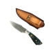 Ръчно направен ловен нож от дамаска японска стомана дръжка от дърво и смола LP12