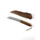 Ръчно направен ловен нож от дамаска японска стомана и камилска кост