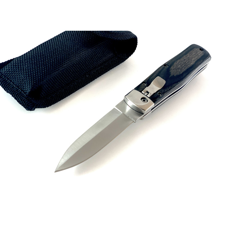 Сгъваем автоматичен масивен джобен нож тип кама FB1319