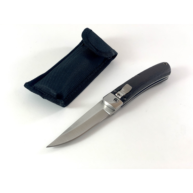 Сгъваем автоматичен масивен джобен нож тип кама FB1310
