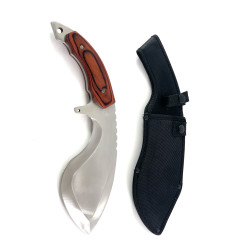 Голям масивен тактически ловен нож форма на кукри Fultang