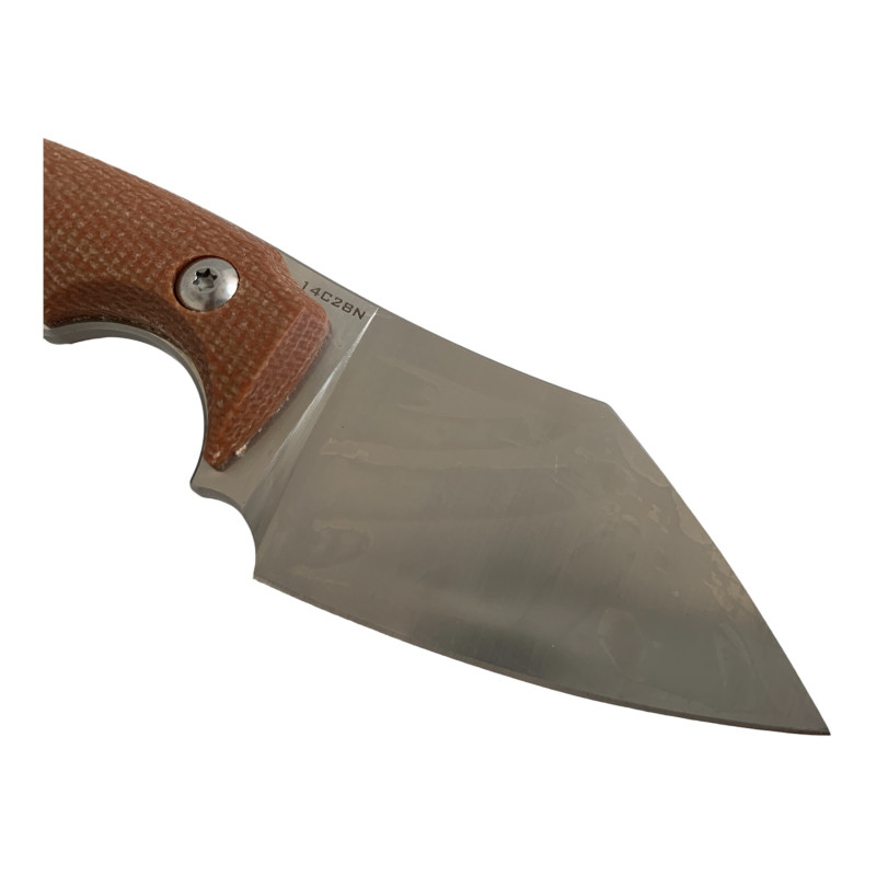 Ловен нож  острие шведска неръждаема стомана 14C28N - Brown Knives