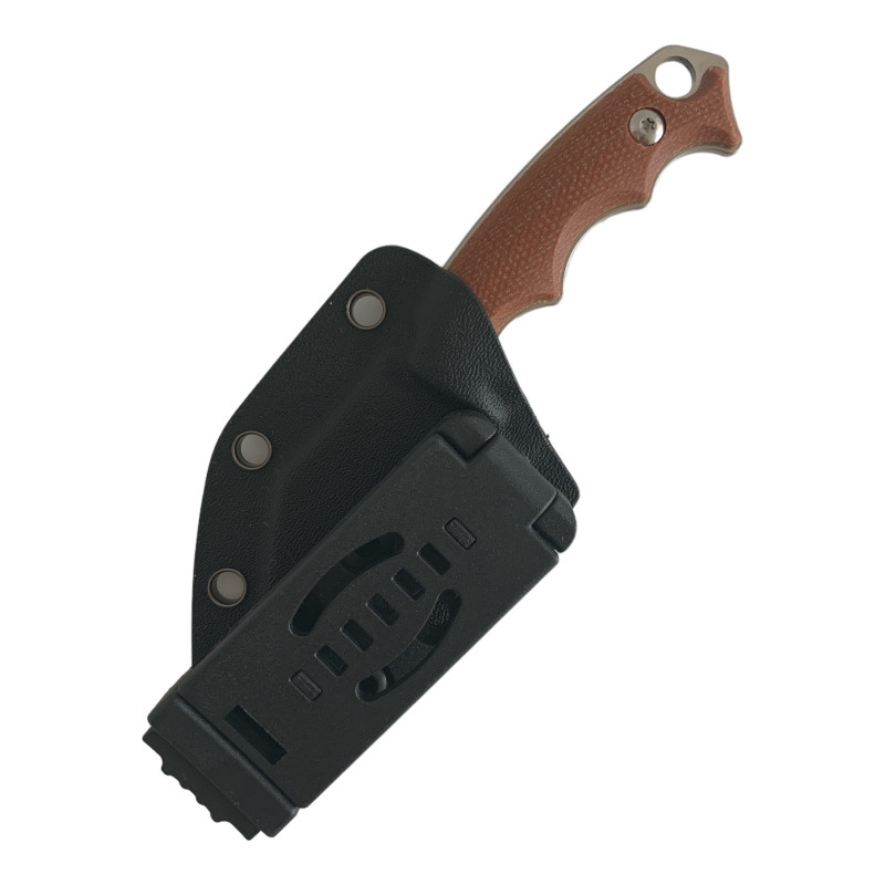 Ловен нож  острие шведска неръждаема стомана 14C28N - Brown Knives