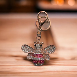 Дамски ключодържател пчела с  камъчета