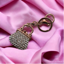 Дамски ключодържател Чанта с камъни