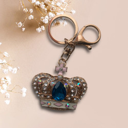 Дамски ключодържател Корона с камъни