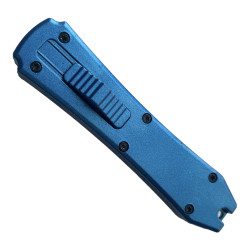 Сгъваем автоматичен метален нож кама Blue OTF