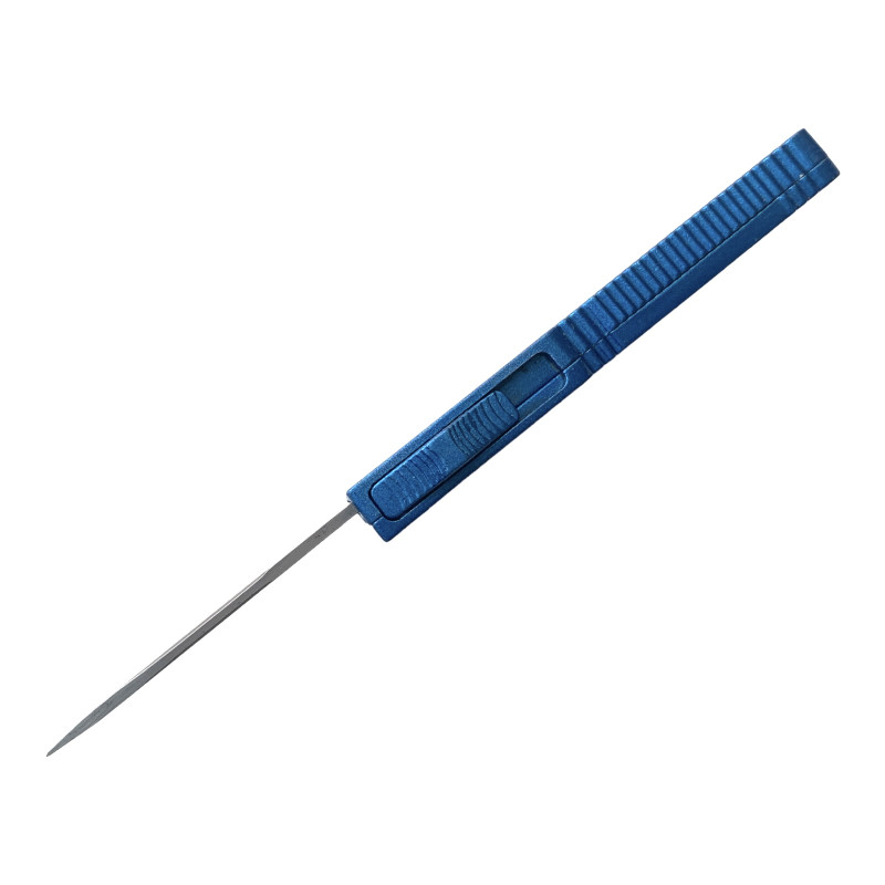 Сгъваем автоматичен метален нож  Blue OTF