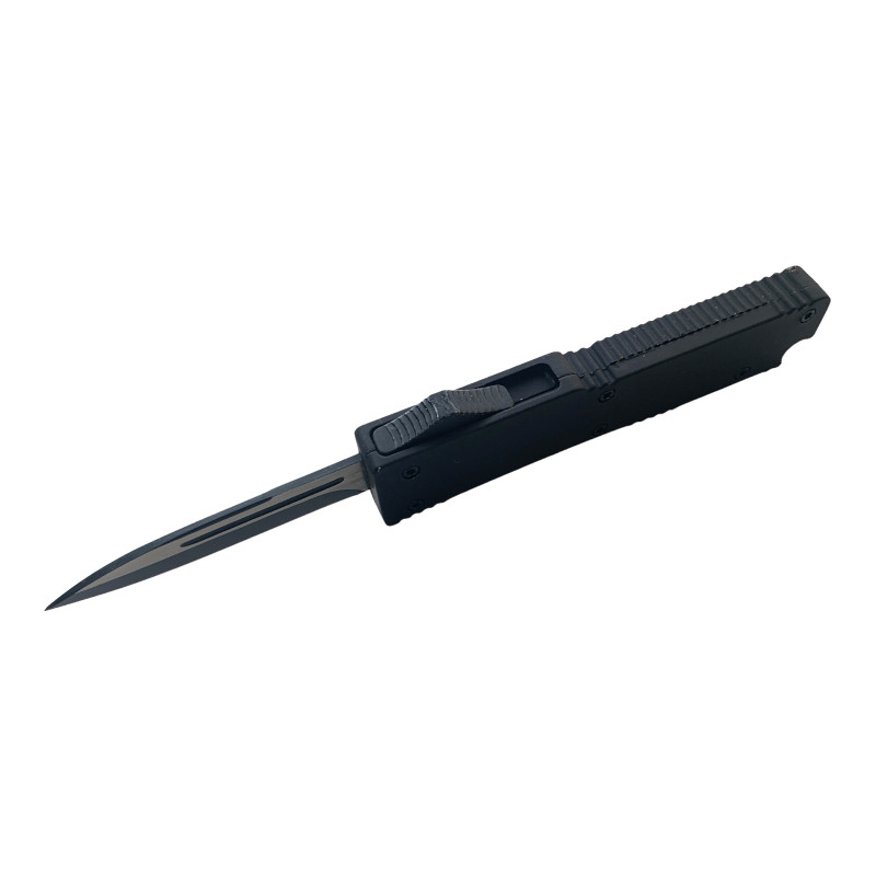 Сгъваем автоматичен метален нож Black OTF