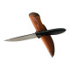 Ръчно направен ловен нож с кожена кания фултанг