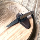 Ловен нож с кожен калъф фултанг с черно рефлекторно покритие Knives WK10