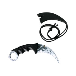 Нож Wolf Вълк Karambit, нож с фиксирано острие незаточен за колекция CS-GO