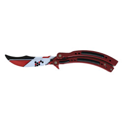 Нож сгъваем тип пеперуда незаточен за правене на трикове -model Balisong Autotronic Нож сгъваем тип пеперуда незаточен за правене на трикове -model Balisong Autotronic